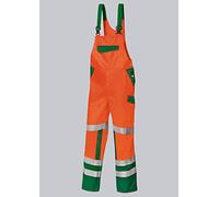 BP 1804-720-13 Bib & Brace, Stretch Braces With Clip Fastenings, 305,00 G/M², Reinforced Cotton, Royal Blue, Size 37/38N