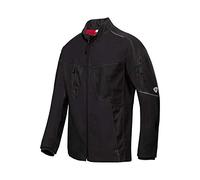 BP 1822-565-0032-38/40n Fabric Mix Work Jacket for Men, Lined Stand-Up Collar and Front Zip, 65% Polyester/35% Cotton, Black, 38/40N Size