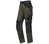 BP 1825-032-0032-41/42l Fabric Blend with Stretch Work Trousers for Men, High Waist at Back, 65% Polyester/35% Cotton, Black, 41/42L Size