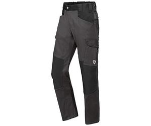 BP 1826-033-5632-41/42l Fabric Blend with Stretch Work Trousers for Men, High Waist at Back, 70% Cotton/28% Polyester/2% Elastane, Anthracite/Black, 41/42L Size