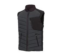 BP 1827-033-5632-34n Fabric Blend with Stretch Shorts, Higher Waist at Back, 70% Cotton/28% Polyester/2% Elastane, Anthracite/Black, 34N Size