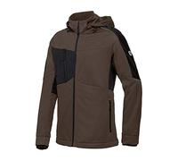 BP 1830-992-4832-4XLn Men's Softshell Jacket Front Zip 100% Polyester Brown/Black 4XL
