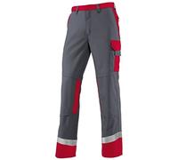 BP 1844-720-153 Bib & Brace, Stretch Braces And Pockets, 305,00 G/M², Reinforced Cotton, Dark Grey/Dark Blue, Size 37/38