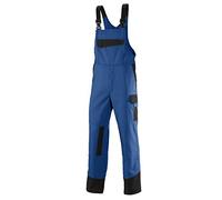 BP 1844-720-153 Bib & Brace, Stretch Braces And Pockets, 305,00 G/M², Reinforced Cotton, Dark Grey/Dark Blue, Size 39/40L