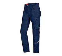 BP 1960-570-0110-31/32s Fabric Blend with Stretch Work Trousers for Men, Slim Silhouette with High Waist at Back, 65% Polyester/35% Cotton, Night Blue, 31/32S Size