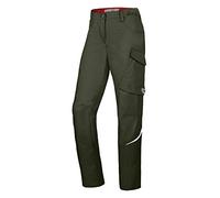BP 1961-570-0073-22n Fabric Blend with Stretch Slim Silhouette Work Trousers for Women, 65% Polyester/35% Cotton, Olive, 22N Size