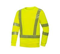 BP 2134-873-0066-XL Slim Silhouette Unisex Sweatshirt Long Sleeve Crew Neck 70% Polyester/30% Cotton Warning Yellow XL