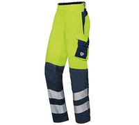BP 2206-590-6614-41/42n Men's Sleek Silhouette with High Waist at Back, 48.5% Modacrylic/34% Cotton/17% Polyamide/0.5% Other Fibres, Warning Yellow/Night Blue, 41/42N Size