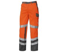 BP 2213-840-8553-41/42s Work Trousers with Elastic Back Panel, 31% Polyester/28% Modacrylic/20% Viscose/20% Aramid/1% Other Fibres, Warn Orange/Dark Grey, 41/42S Size