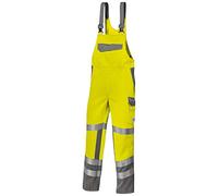 BP 2214-840-8653-33s Stretch Braces with Clip Fastenings, 31% Polyester/28% Modacrylic/20% Viscose/20% Aramid/1% Other Fibres, Warning Yellow/Dark Grey, 33S Size