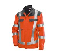 BP 2237-590-6614 Men'S Bib & Brace, Stretch Braces With Clip Fastenings, 265,00 G/M², Warning Yellow/Night Blue, Size 31/32N