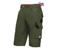 BP 2401-820-1332 Bib & Brace, Stretch Braces With Clip Fastenings, 320,00 G/M², Royal Blue/Black, Size 37/38N