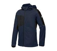 BP 2438-581-1432-60/62n Work Jacket for Men, Stand-Up Collar, Concealed Zip, 0.35 Aramid/30% Modacrylic/25% Cotton/9% Polyamide/1% Other Fibres, Night Blue/Black, 60 /62n