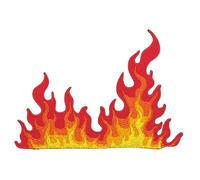 BP BRAUNERT PATCHES - Fire Flames Patch for Iron-On or Sew On Iron-On Patch Fire Flame Iron-On Patch for Clothes Embroidered Iron-On Patch Size 10.6 x 7.5 cm