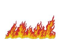 BP BRAUNERT PATCHES - Fire Flames Patch for Iron-On or Sew On Iron-On Patch Fire Flame Iron-On Patch for Clothes Embroidered Iron-On Patch Size 12.2 x 5.6 cm