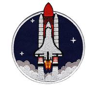 BP BRAUNERT PATCHES Space Shuttle Space Flight Sew-On Patch Size 7.5 x 8.4 cm