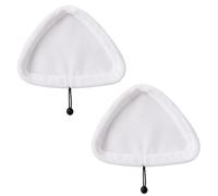 BP Homespares Microfibre Washable Steam Mop Pads (Pack of 2) - Compatible with Vax, Bionaire, Efbe-Schotte, H2O, Montiss, Quest, Pifco, X5 & Delta - Reusable Cleaning Cloth Replacement Pads