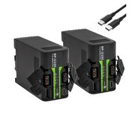 BP-U100 Camera Battery With PD45W Fast Charging - Compatible With Sony EX260 EX280 Z280 FS5 7 FX6 Z190 EX1R EX200 U60 U70 U90(2PCS)
