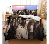 (BP13743, EU King 240x220cm) The Walking Dead series bedding three-piece home textile set