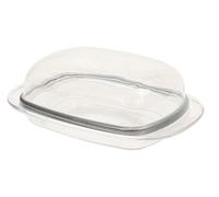BPA Free Clear Plastic Butter Dish Box Holder Kitchen Fridge Storage with Lid