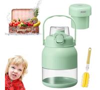 BPA-Free Electric Citrus Juicer 17 Oz Portable Blender with Straw & Two Lids, 2025 New Portable High Capacity Rechargeable Wireless Blender, Juice Machine for Smoothies, Shakes(Style A)