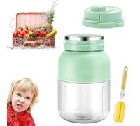 BPA-Free Electric Citrus Juicer 17 Oz Portable Blender with Straw & Two Lids, 2025 New Portable High Capacity Rechargeable Wireless Blender, Juice Machine for Smoothies, Shakes(Style B)