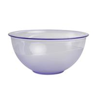 BPA-Free Plastic Bowls - Glossy Food-Safe Salad & Fruit Bowls, Medium, Lightweight & Stylish, Ideal for Kitchen, Dining, Parties, Picnics - Orange, Blue, Green, Purple (1, Purple)
