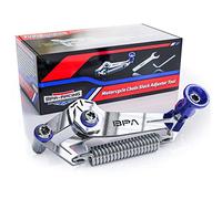 BPA-Racing Motorcycle Chain Slack Adjuster Tool - Innovative Chain Tensioning Tool For Easy, Quick & Precise Chain Slack Adjustment- Slack Setter Tool (Blue)