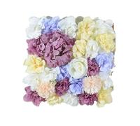 BPABDEITR 1PCS Silk Artificial Flower Wall Panel 38x38cm Multicolor(Purple)
