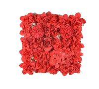 BPABDEITR 1PCS Silk Artificial Flower Wall Panel 38x38cm Multicolor(Red)