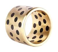 BPABDEITR 2 Pcs JDB Type Inlaid Graphite Self Lubricating Brass Bushing 15-16mm ID Multiple Sizes(15x21x30mm)