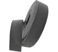 BPABDEITR Heavy Webbing Strap, Herringbone Polypropylene Webbing Strap 25mm Multicolor 5-50 Yard(Dark Grey,5 yard)
