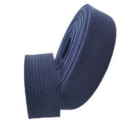 BPABDEITR Heavy Webbing Strap, Herringbone Polypropylene Webbing Strap 25mm Multicolor 5-50 Yard(Dark Blue,50 yard)