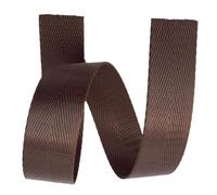 BPABDEITR Heavy Webbing Strap, Nylon Herringbone Webbing Band And Strap 25mm/38mm Multicolor 10yd For DIY Crafting(Coffee,25 mm)