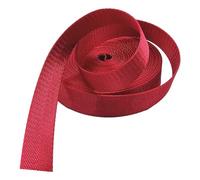 BPABDEITR Heavy Webbing Strap, Nylon Herringbone Webbing Strap 1.5 Inch Width 1mm Thickness Multicolor Multiple Sizes(Red,50 yard)