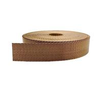 BPABDEITR Heavy Webbing Strap, Nylon Webbing Band Herringbone Twill Strap Multicolor Multiple Sizes(Khaki,25mm/5 yard)