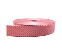 BPABDEITR Heavy Webbing Strap, Nylon Webbing Band Herringbone Twill Strap Multicolor Multiple Sizes(Roze,25mm/10 yard)