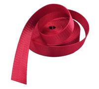 BPABDEITR Heavy Webbing Strap, Nylon Webbing Band Strap 25mm & 38mm 5 Yards Multicolor(Red,25 mm)