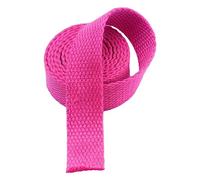 BPABDEITR Heavy Webbing Strap, Polyester Cotton Herringbone Webbing Strap 25mm Wide Multicolor 5-20 Yard(Rose Red,20 yard)