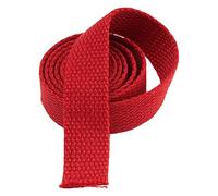 BPABDEITR Heavy Webbing Strap, Polyester Cotton Herringbone Webbing Strap 25mm Wide Multicolor 5-20 Yard(Red,20 yard)