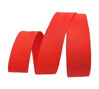 BPABDEITR Heavy Webbing Strap, Polypropylene Webbing Strap 25mm 5 10 20 Yard Multicolor(Red,5 yard)
