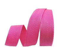 BPABDEITR Heavy Webbing Strap, Polypropylene Webbing Strap 25mm 5 10 20 Yard Multicolor(Rose Red,10 yard)