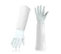 BPABDEITR Long Gardening Gloves Floral Print Synthetic Leather Unisex Multicolor(White Sheepskin)