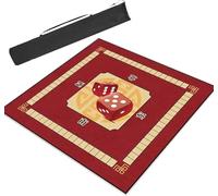 BPABDEITR Mahjong Mat Rules Wind Positioning Multicolor Multiple Sizes For Poker Board Games(Red,27.6x27.6inch/70x70cm)