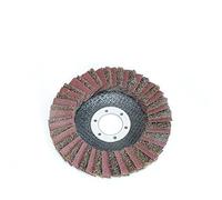 BPABDEITR Polishing Burnishing Wheel Flap Wheels, 1 Piece 4"/4.5”/5" Non-woven Flap Grinding Disc Angle Grinder Wheel For Metal Polishing,blue(Bruin)