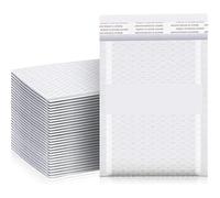 BPABDEITR Poly Bubble Mailers Multiple Sizes Pack of 10/20/30/50/60 Pcs Self Sealing(White-15x18cm,60PCS)