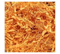BPABDEITR Shredded Tissue Paper Iridescent Gift Filler Crinkle Cut Multicolor 50-500g(Style D/Orange Yellow,500g)