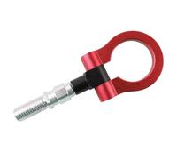 BPABDEITR Trailer Ring Eye Towing Tow Hook, Towing Eye Car Tow Hook M18x2.5 Thread Circular/Triangle Fold Multicolor(Red-01)