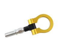 BPABDEITR Trailer Ring Eye Towing Tow Hook, Towing Eye Car Tow Hook M18x2.5 Thread Circular/Triangle Fold Multicolor(Gold-01)
