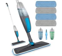 BPAWA Spray Mops for Cleaning Floors: Microfibre Mop with 4 Washable Pads